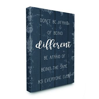 Stupell Home Decor Don't Be Afraid Inspirational Canvas Wall Art