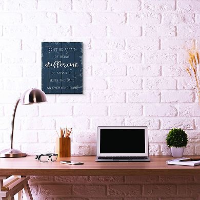 Stupell Home Decor Don't Be Afraid Inspirational Canvas Wall Art