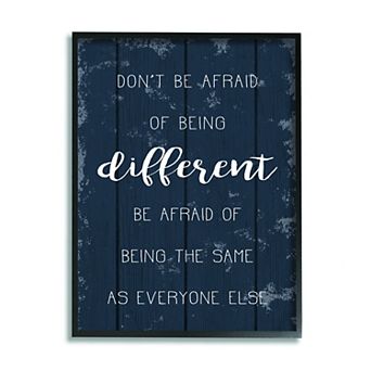 Stupell Home Decor Don't Be Afraid Inspirational Framed Wall Art