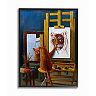 Stupell Home Decor Cat Confidence Self Portrait Framed Wall Art