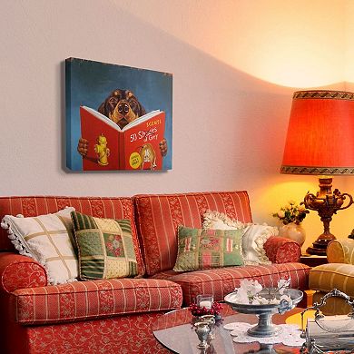 Stupell Home Decor Daschund Scents Canvas Wall Art