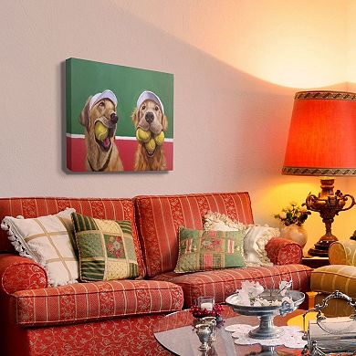 Stupell Home Decor Tennis Ball Retriever Dog Canvas Wall Art