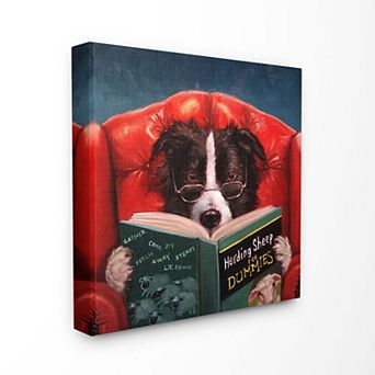 Stupell Home Decor Herding Sheep Dog Canvas Wall Art