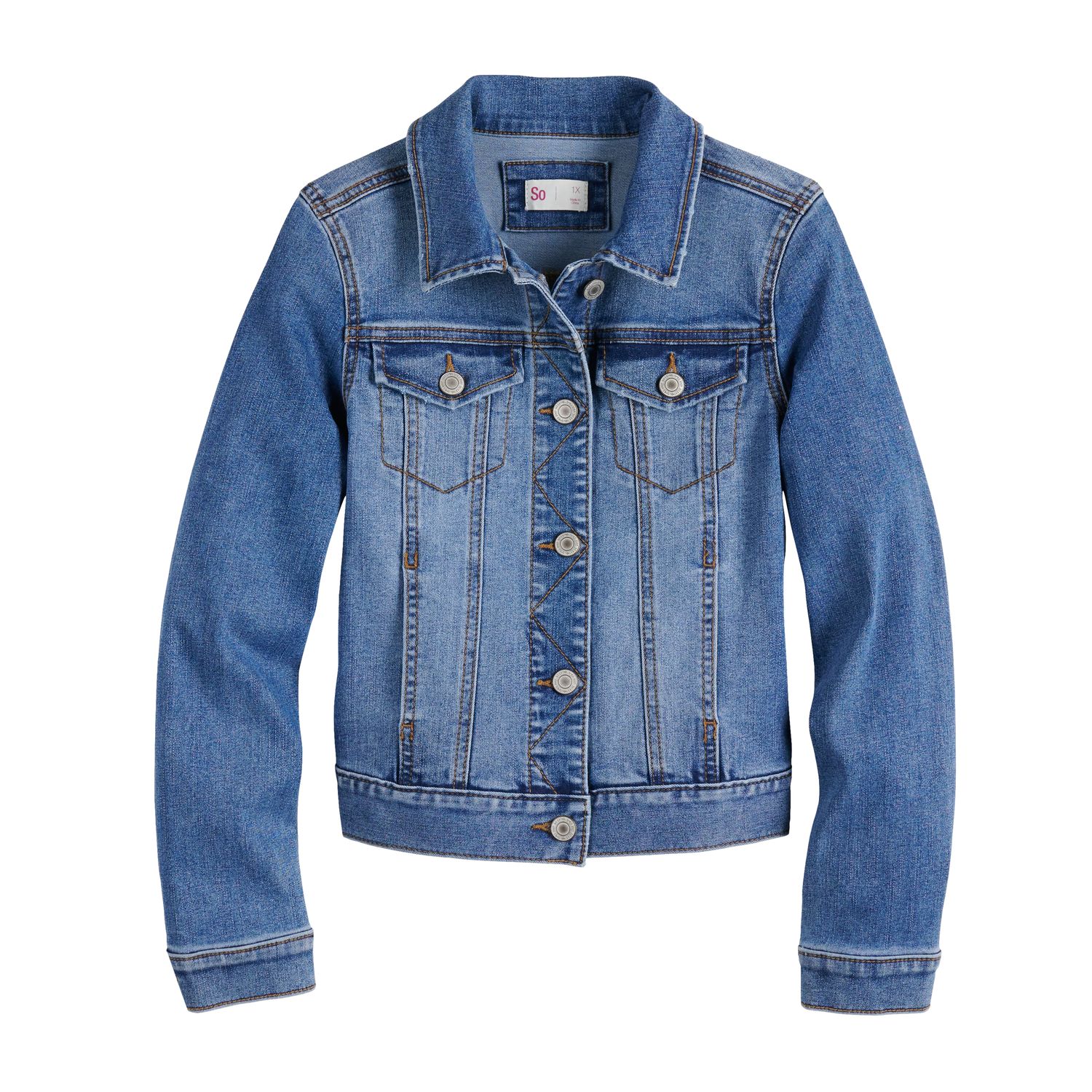 girls denim jacket size 10