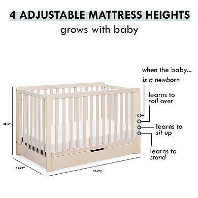 Carter's By DaVinci Colby 4-in-1 Convertible Crib with Trundle Drawer