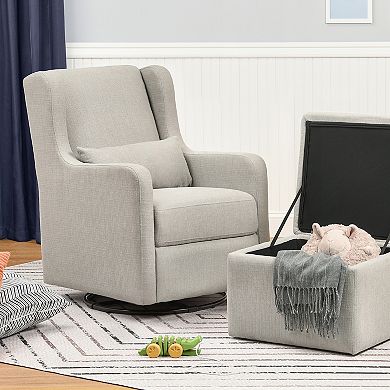 Carter's by DaVinci Adrian Swivel Glider with Storage Ottoman