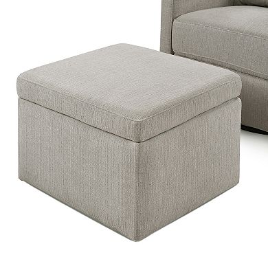 Carter's by DaVinci Adrian Swivel Glider with Storage Ottoman