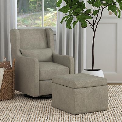 Carter s by DaVinci Adrian Swivel Glider with Storage Ottoman