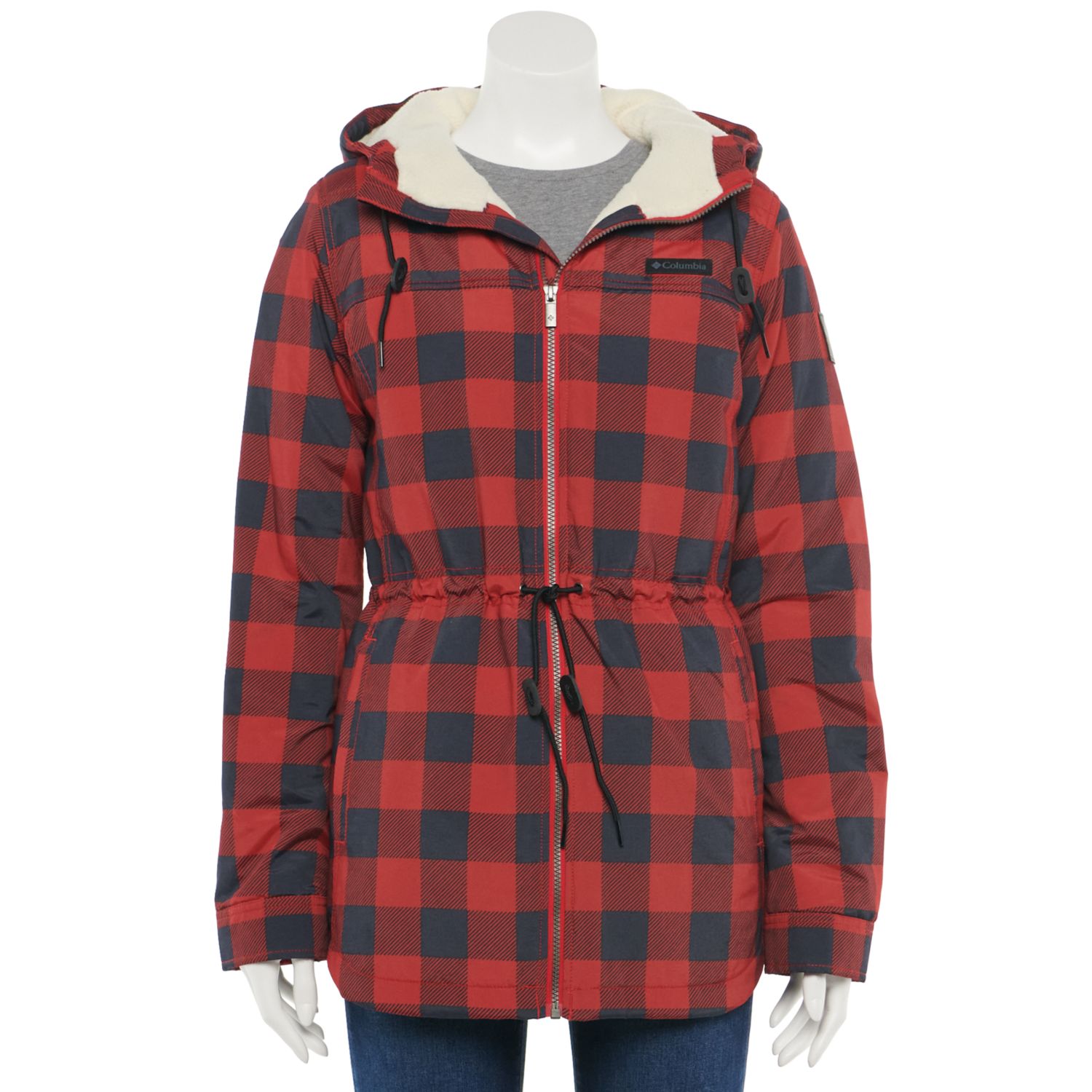 columbia buffalo plaid vest