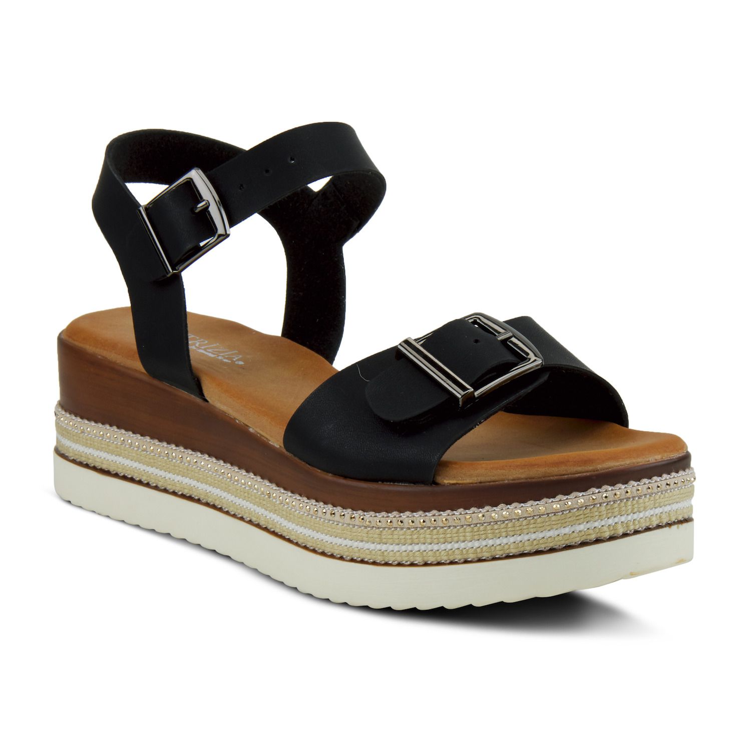 patrizia black sandals