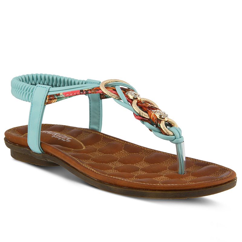 UPC 889796468757 product image for Patrizia Gadelina Women's T-Strap Sandals, Size: 40, Mint Green | upcitemdb.com