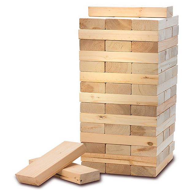 Wooden Block Stacking Game