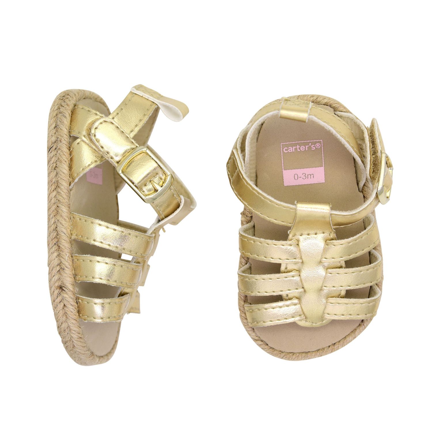 baby gold sandals