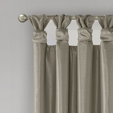 Madison Park 1-Panel Natalie Twist Tab 100% Blackout Curtain