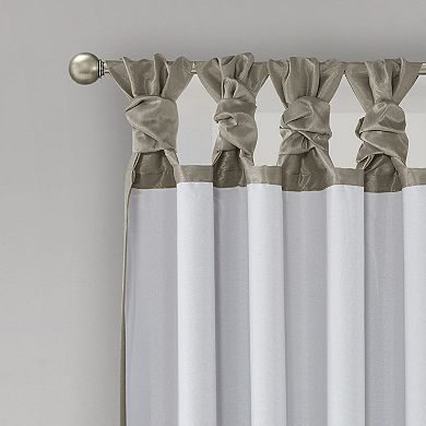 Madison Park 1-Panel Natalie Twist Tab 100% Blackout Curtain