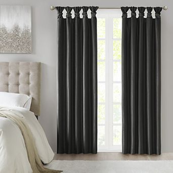 Madison Park 1-Panel Natalie 100% Blackout Thermal Twist Tab Window Curtain