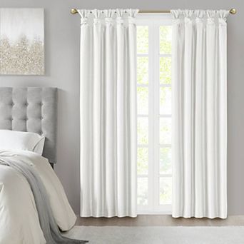 Madison Park 1-Panel Natalie 100% Blackout Thermal Twist Tab Window Curtain