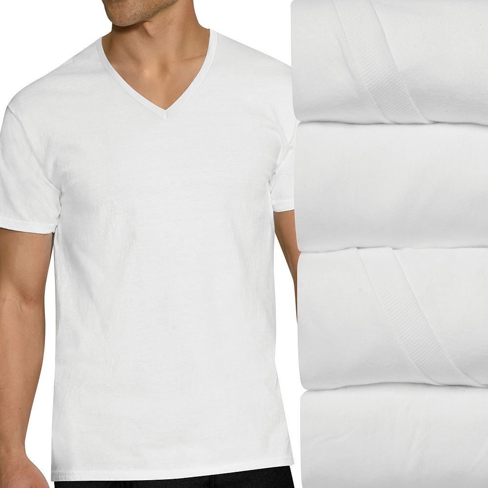 Men's Hanes Ultimate® 4-pack X-Temp Comfort V-Neck Tees