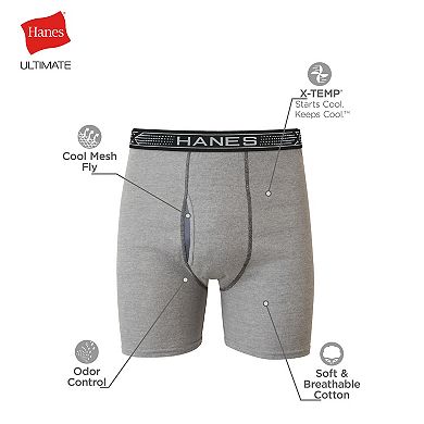 Men's Hanes 4-pack Sport X-Temp Comfort Boxer Briefs