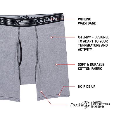 Men's Hanes 4-pack Sport X-Temp Comfort Boxer Briefs