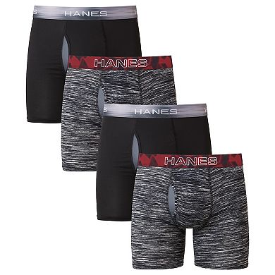 Men's Hanes 4-pack Sport X-Temp 2.0 Performance Boxer Briefs