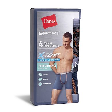 Men's Hanes 4-pack Sport X-Temp 2.0 Performance Boxer Briefs