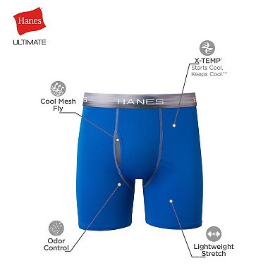 Men's Hanes 4-pack Sport X-Temp 2.0 Performance Boxer Briefs