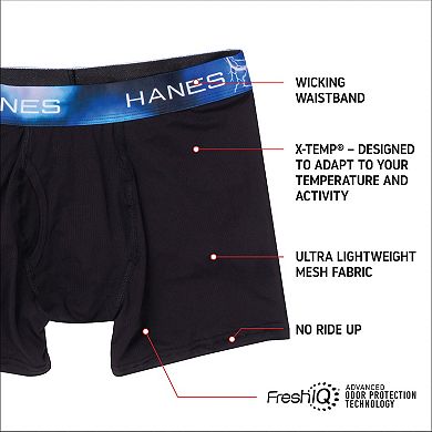 Men's Hanes 4-pack Sport X-Temp Air Mesh Boxer Briefs