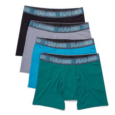 Men's Hanes 4-pack Sport X-Temp Air Mesh Boxer Briefs