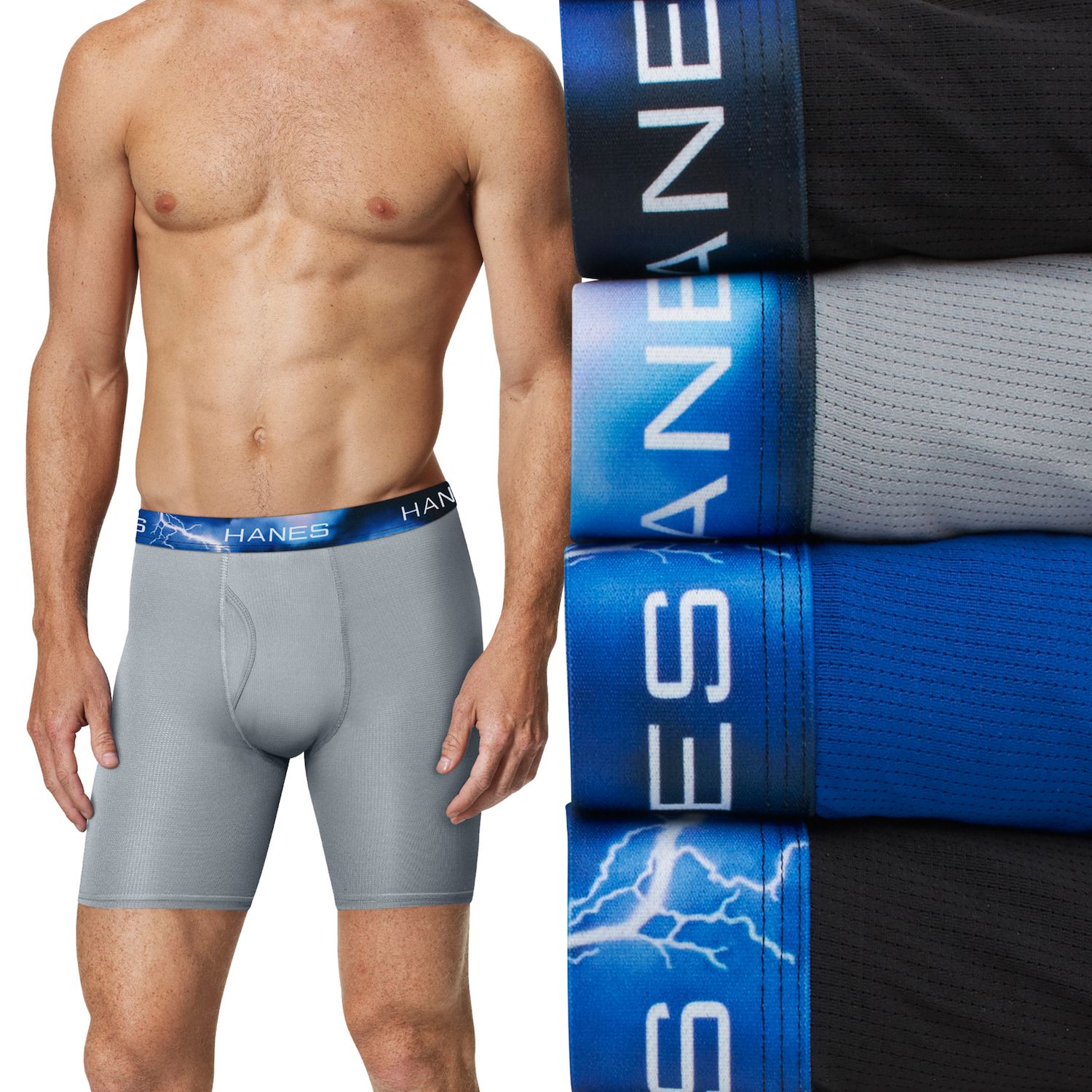 hanes men's long leg boxer briefs