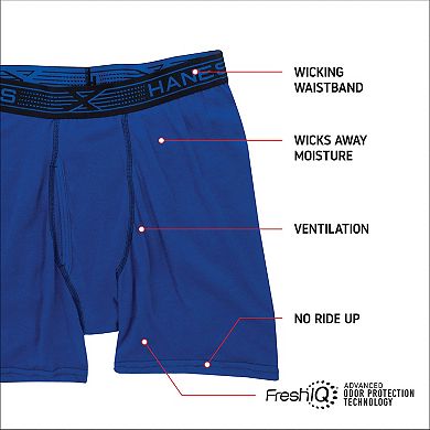 Men's Hanes 4-pack Ultimate X-Temp Breathable Mesh Boxer Briefs