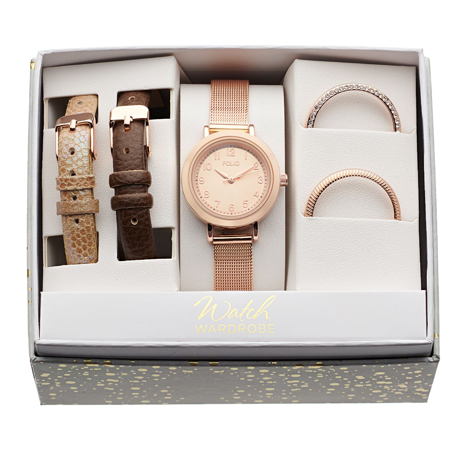 watch with interchangeable bands