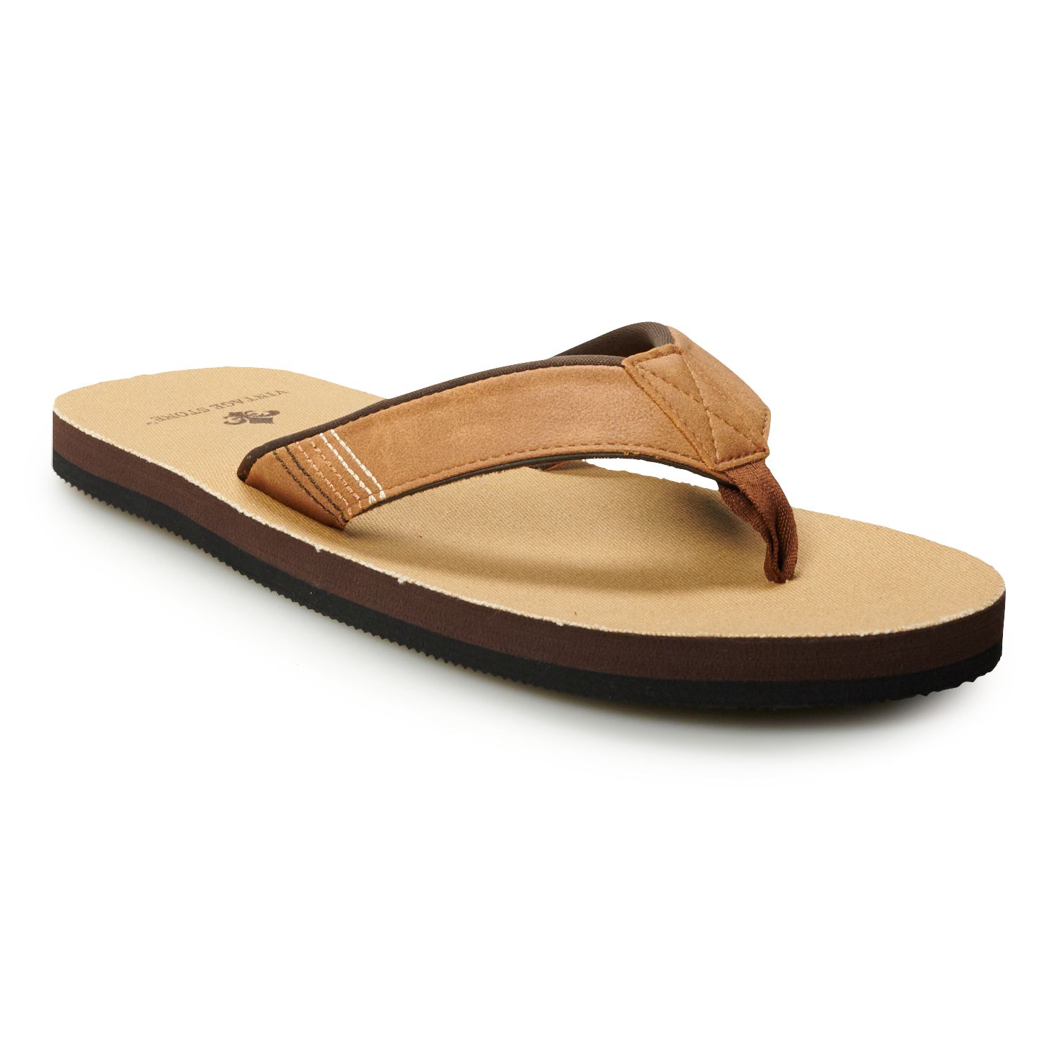 vintage stone flip flops