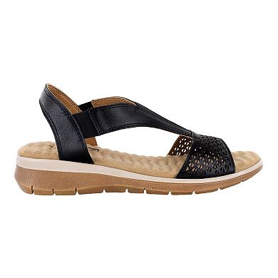 Easy Street Marley Comfort Wave Women's Leather Sandals