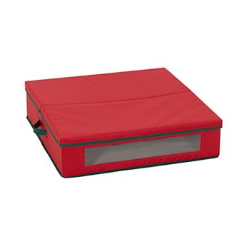 Household Essentials 24 in Holiday Wreath Storage Box with Lid