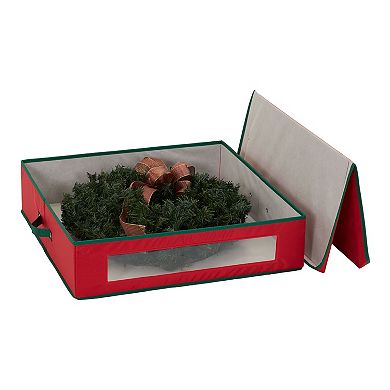 Household Essentials 24-in. Holiday Wreath Storage Box with Lid