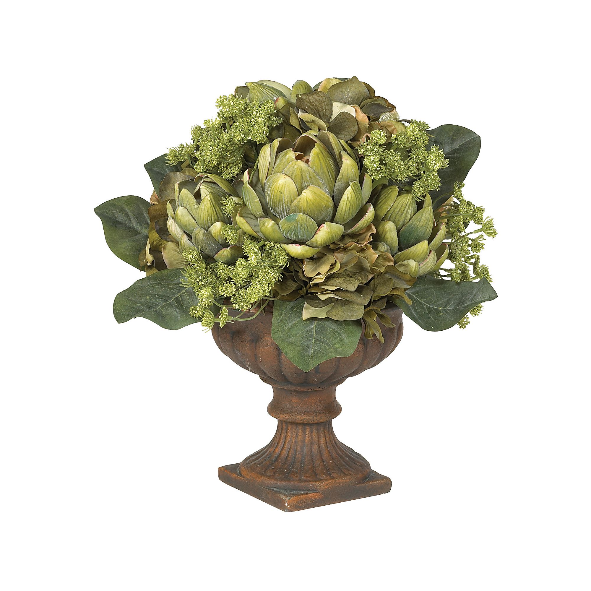 nearly natural Silk Artichoke Centerpiece, Multicolor