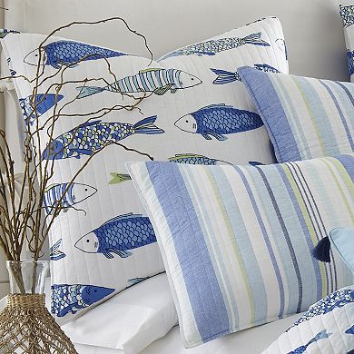 Levtex 2-pack Catalina Fish Euro Sham Set