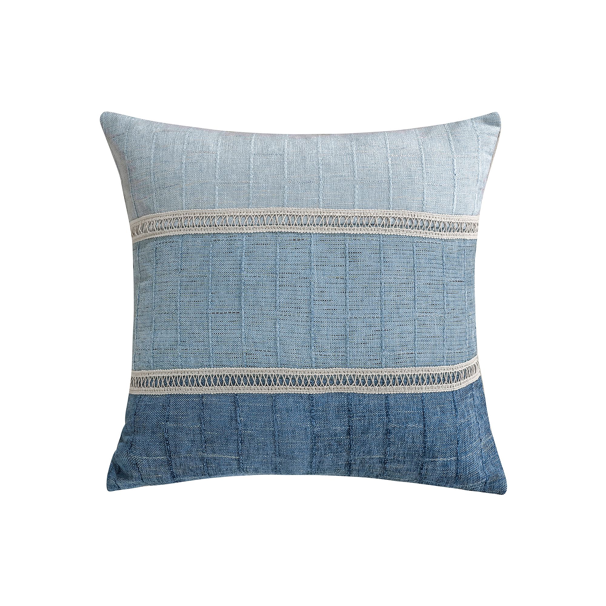 Levtex Lillian Pieced Throw Pillow, Blue