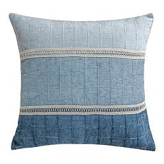 LEVTEX HOME Washed Linen Light Grey 20 in. x 20 in. Throw Pillow