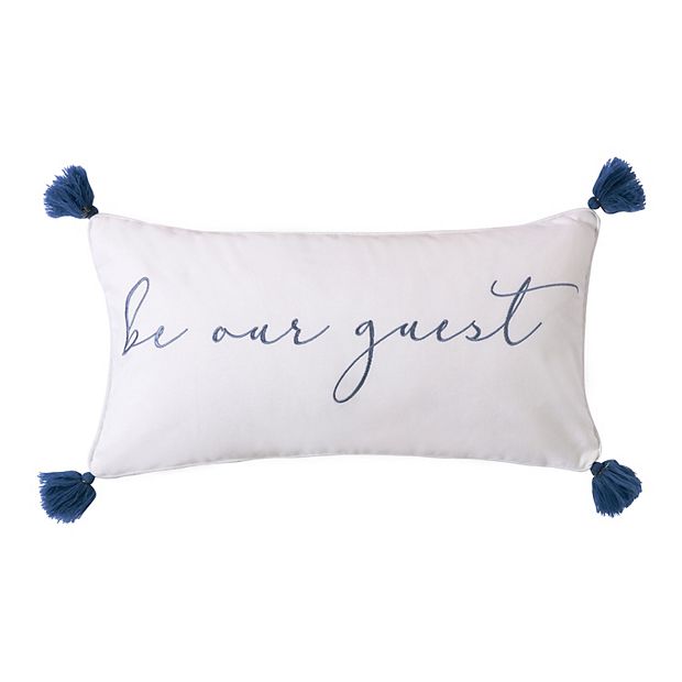 Be our guest pillow hot sale michaels