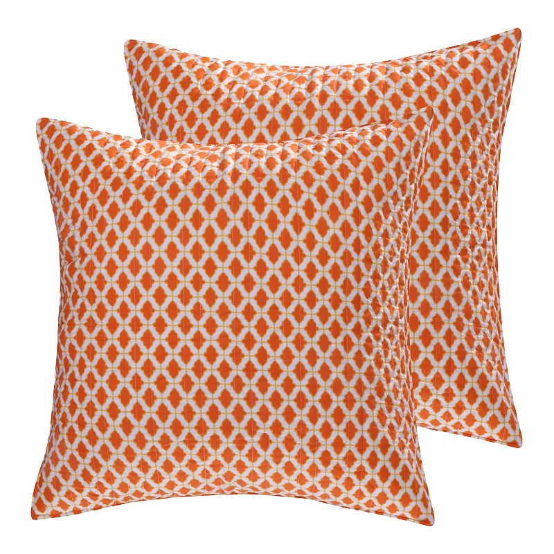 77121514 Levtex 2-pack Mackenzie Euro Sham Set, Orange sku 77121514