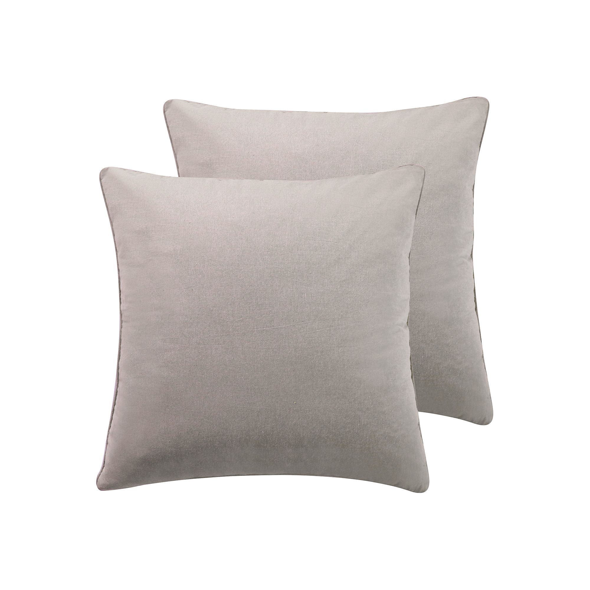 Levtex Home Kasey 2-pack Euro Sham Cover Set, Beige