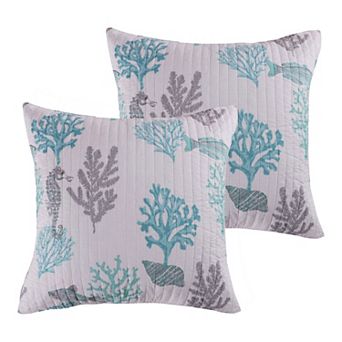 Levtex Cape Coral 2-pack Euro Sham Set