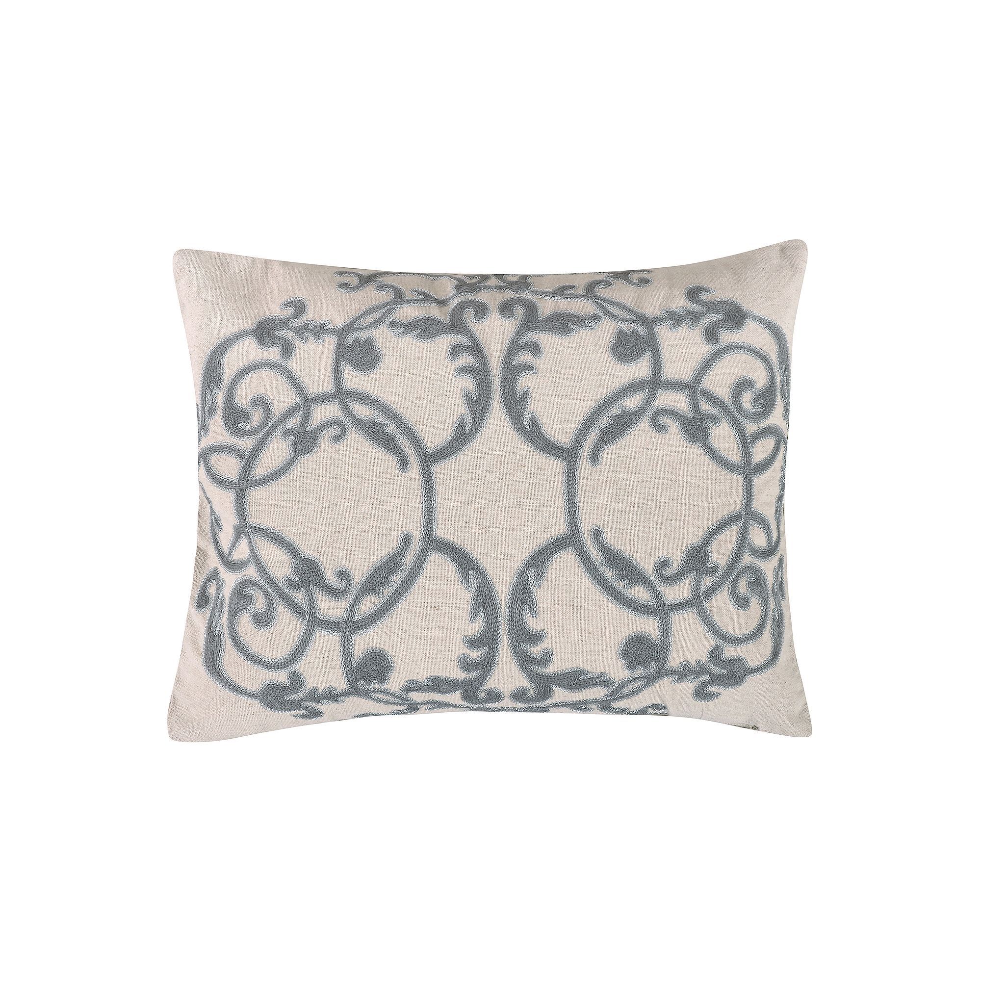Levtex Home Rome Metallic Filigree Pillow, Beige