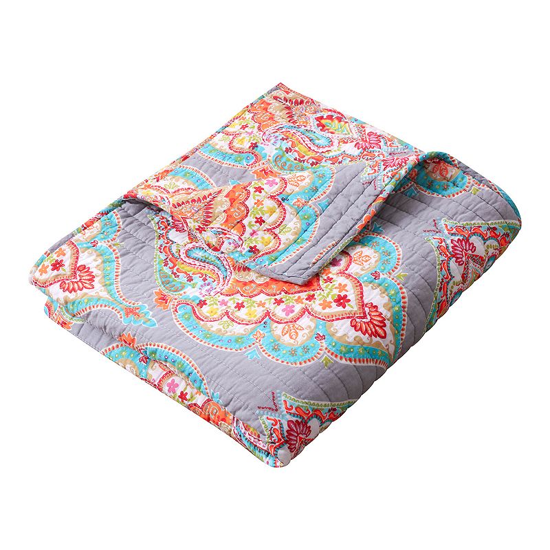 64041849 Levtex Home Marielle Quilted Throw, Grey sku 64041849