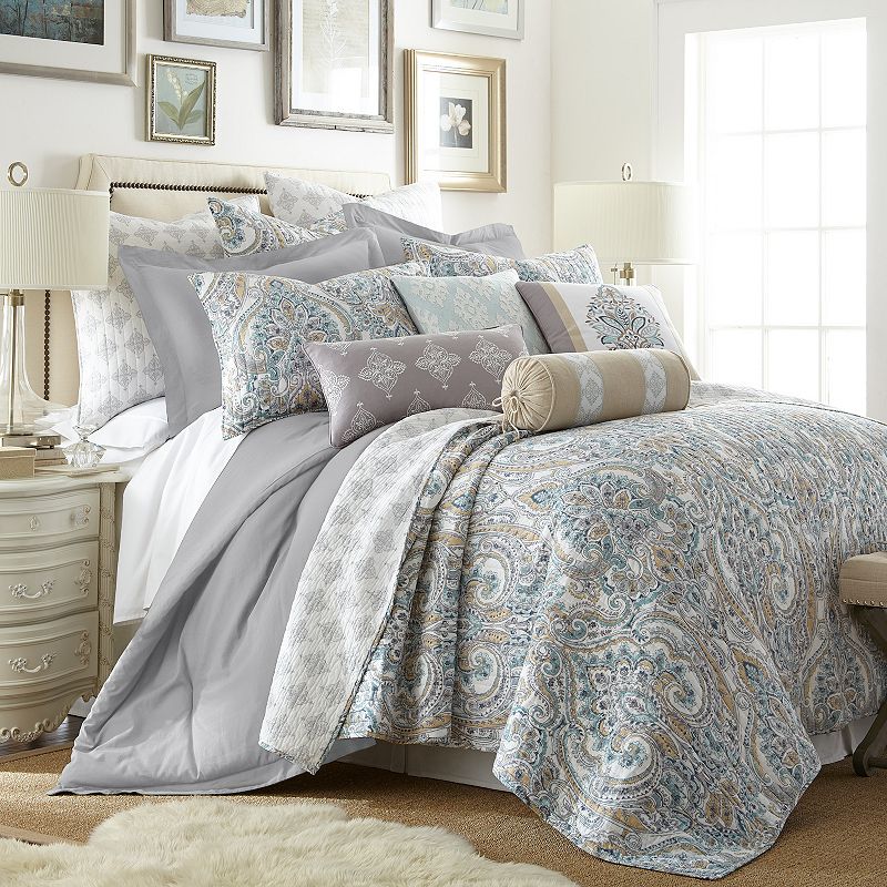 Levtex Home Rome Quilt Set, Grey, Full/Queen