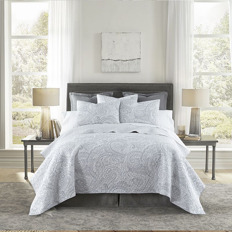 Levtex Home Alden Quilt Set, Grey, Full/Queen