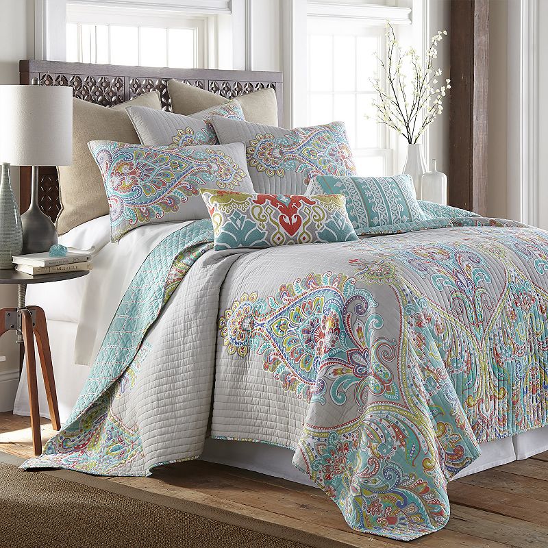 Levtex Home Deniza Quilt Set, Multicolor, Full/Queen