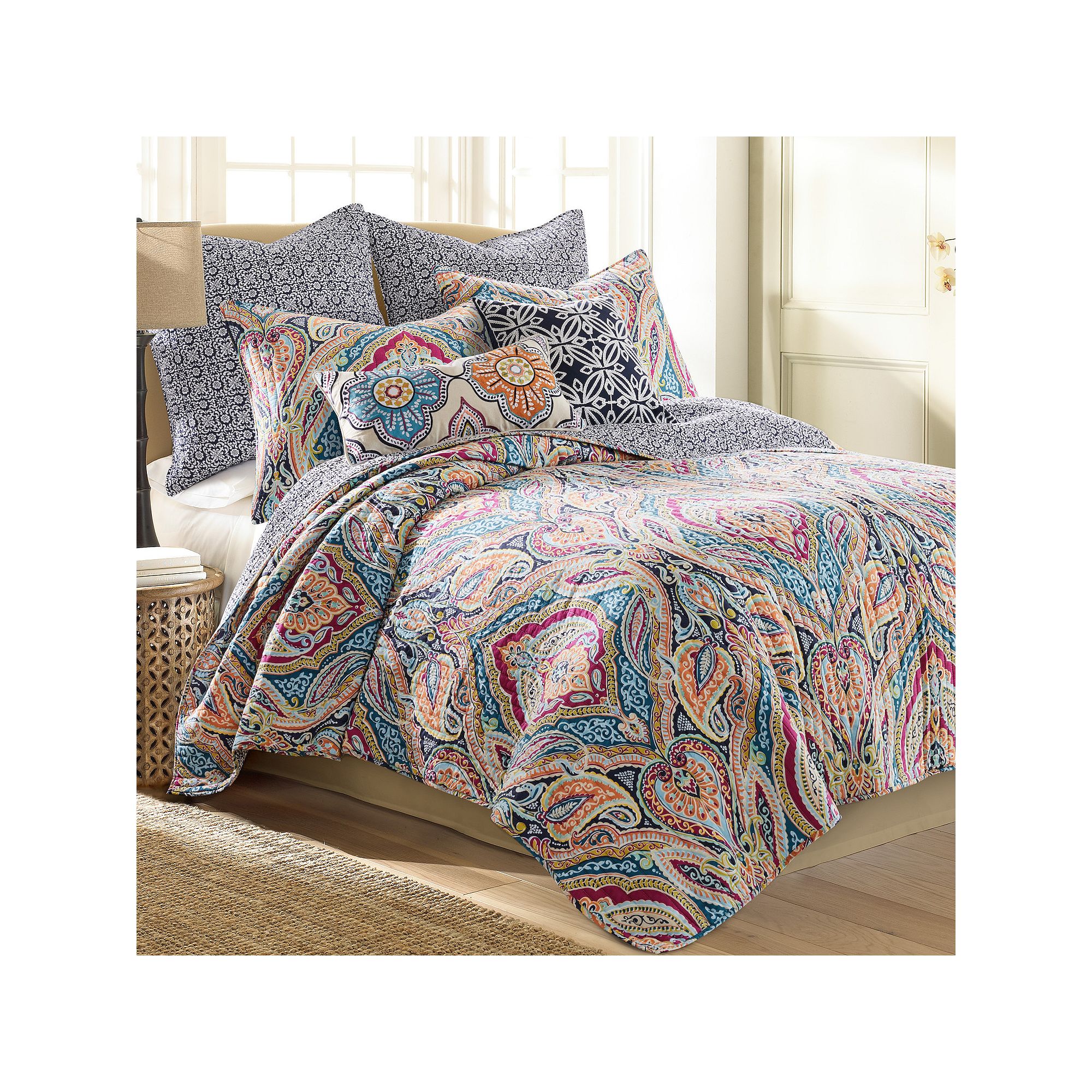 Levtex Home Magnolia Quilt Set, Blue